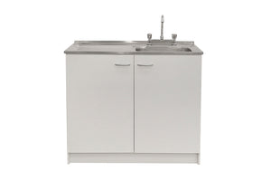 Kit Lavaplatos 100cm Blanco lado izquierdo