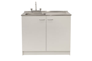 Kit Lavaplatos 100cm Blanco lado derecho