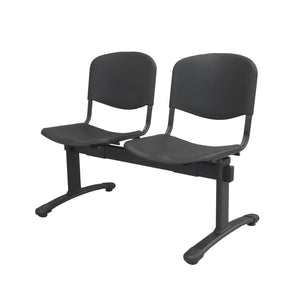 Banqueta ISO Split 2 PP Negro alta durabilidad