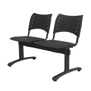 Banqueta ISO Smart split 2 PP Negro / Negro