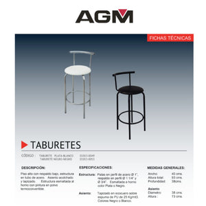 Taburete Bar Blanco