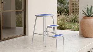 Piso escala Titán Blanco-Azul