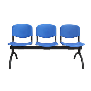 Banqueta ISO Luna 3 puestos Azul durabilidad y estilo