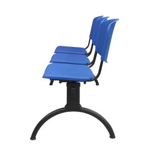 Banqueta ISO Luna 3 puestos Azul durabilidad y estilo
