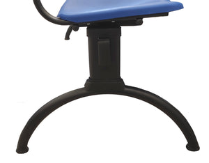 Banqueta ISO Luna 3 puestos Azul durabilidad y estilo