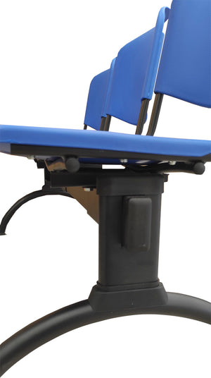 Banqueta ISO Luna 3 puestos Azul