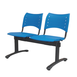 Banqueta ISO Smart split 2 PP Negro Azul