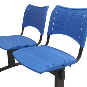 Banqueta ISO Smart split 2 PP Negro Azul