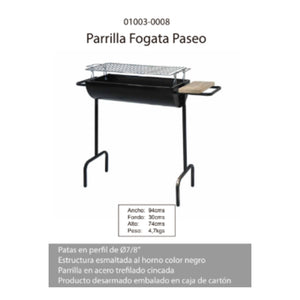 Parrilla Fogata Paseo estable y segura