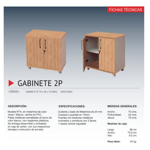 Gabinete Base 2PT Jerez durabilidad y funcionalidad