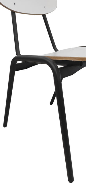 Silla Casino blanca diseño clásico