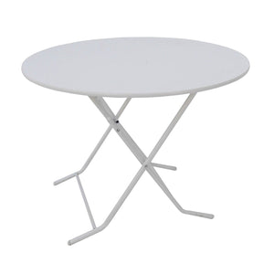 Mesa plegable redonda 1Mt. Blanca