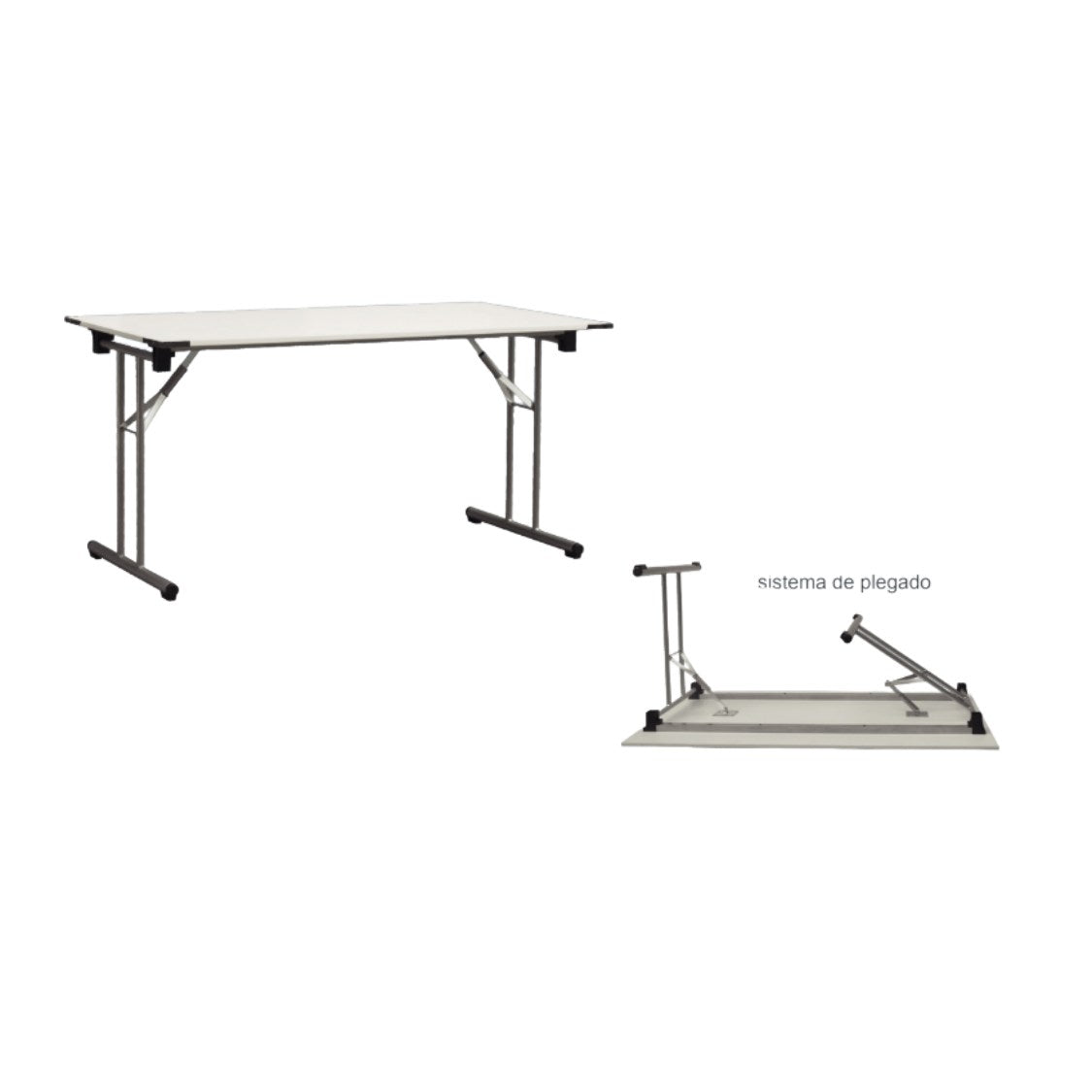 Mesa plegable eventos 150 fácil almacenamiento