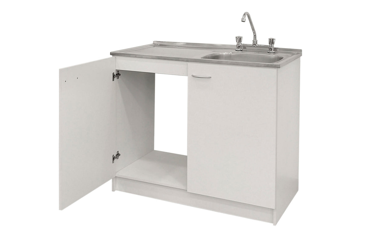 Kit Lavaplatos 100cm Blanco lado izquierdo