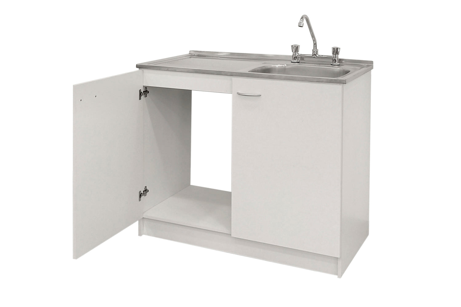 Kit Lavaplatos 100cm Blanco lado izquierdo