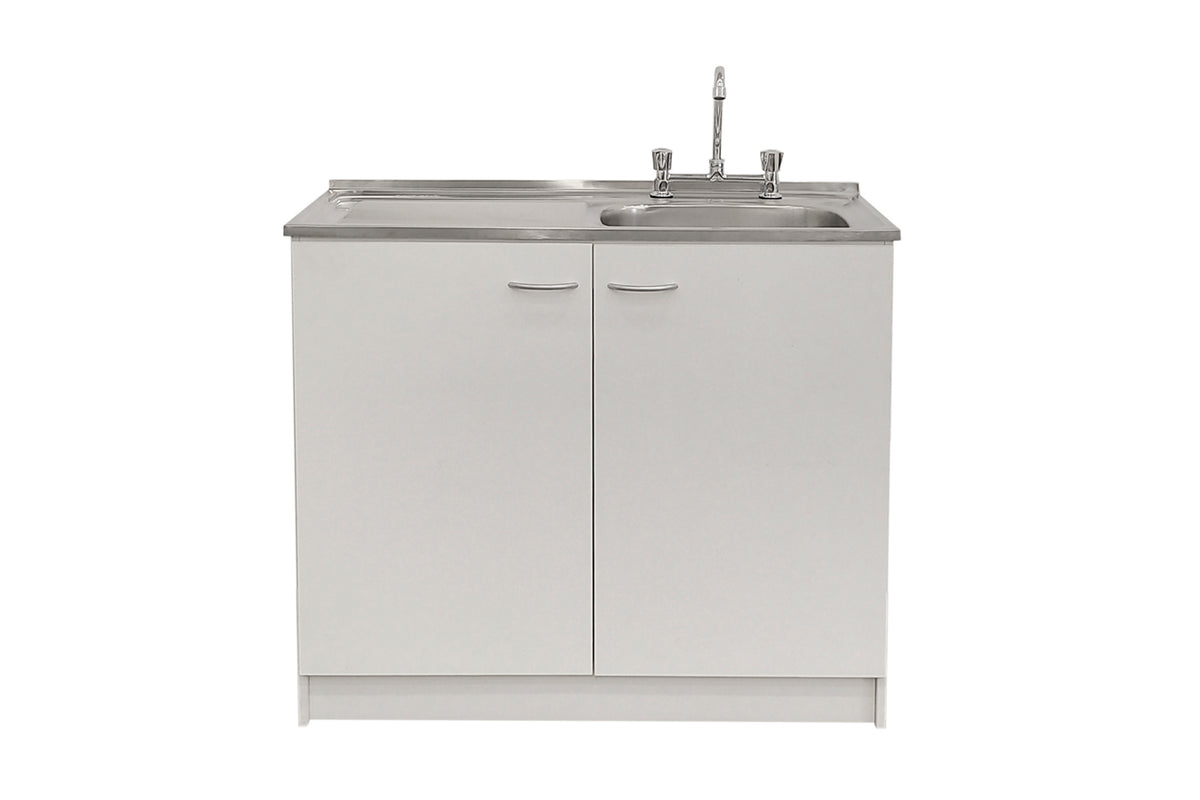 Kit Lavaplatos 100cm Blanco lado izquierdo