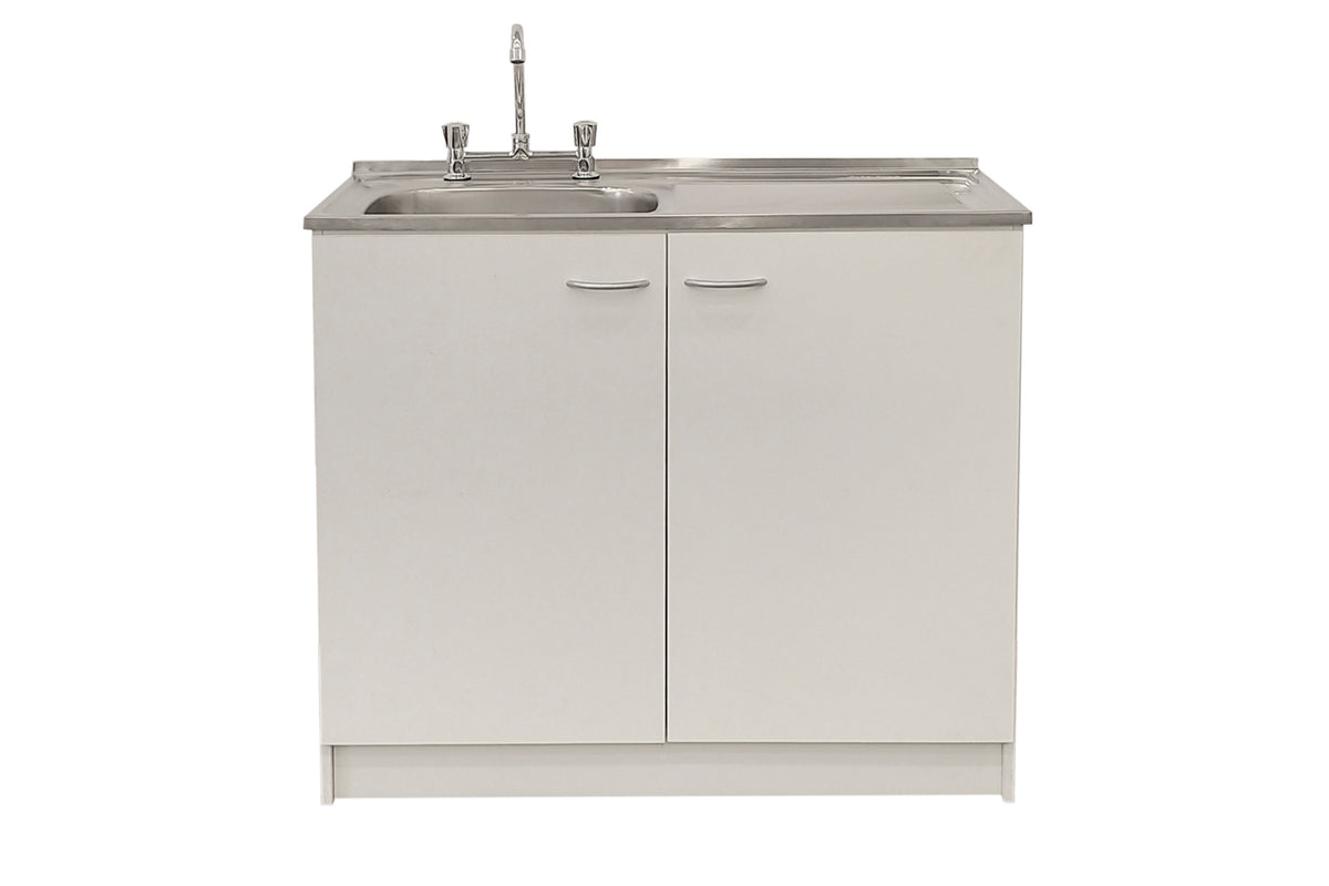 Kit Lavaplatos 100cm Blanco lado derecho