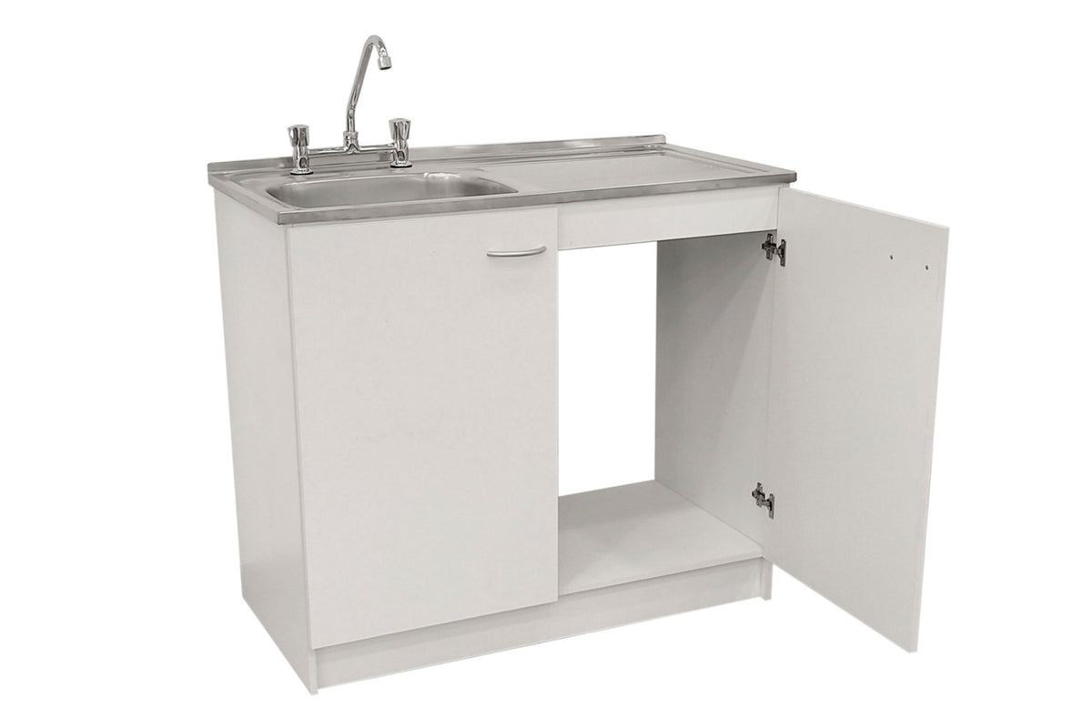 Kit Lavaplatos 100cm Blanco lado derecho