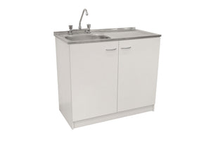 Kit Lavaplatos 100cm Blanco lado derecho