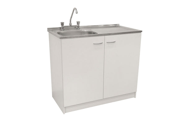 Kit Lavaplatos 100cm Blanco lado derecho