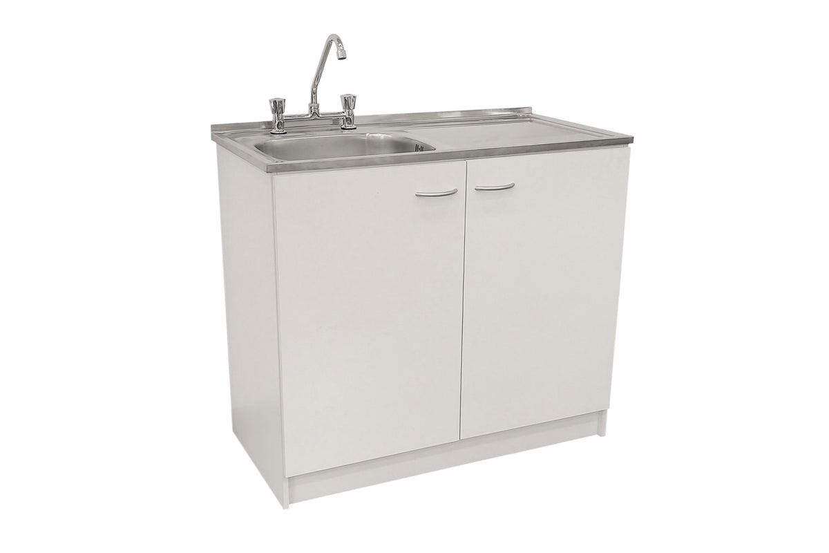 Kit Lavaplatos 100cm Blanco lado derecho