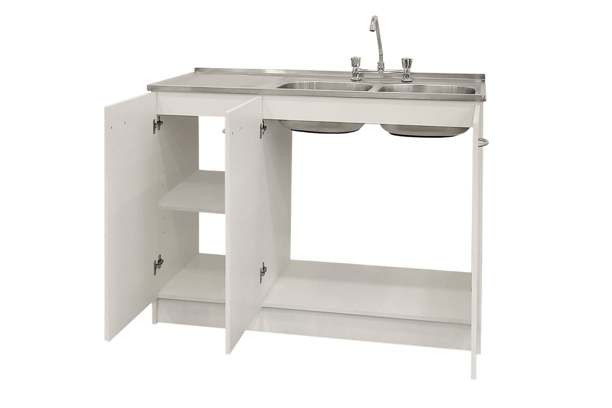 Kit Lavaplatos 120cm Blanco izquierdo