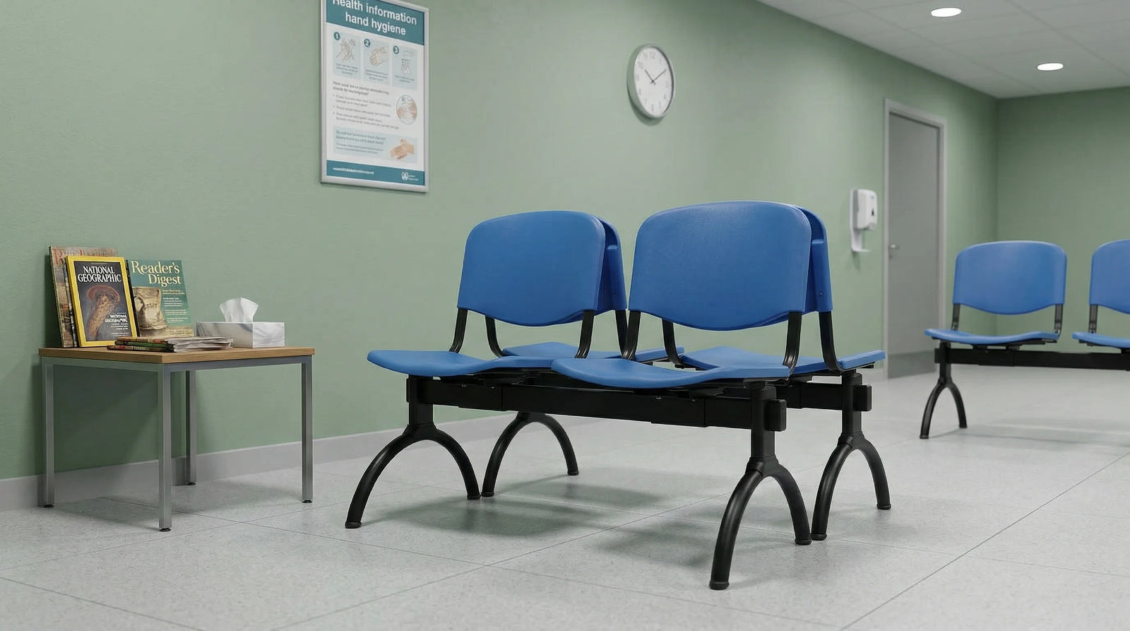 Banqueta ISO Luna 2 PP Negro Azul