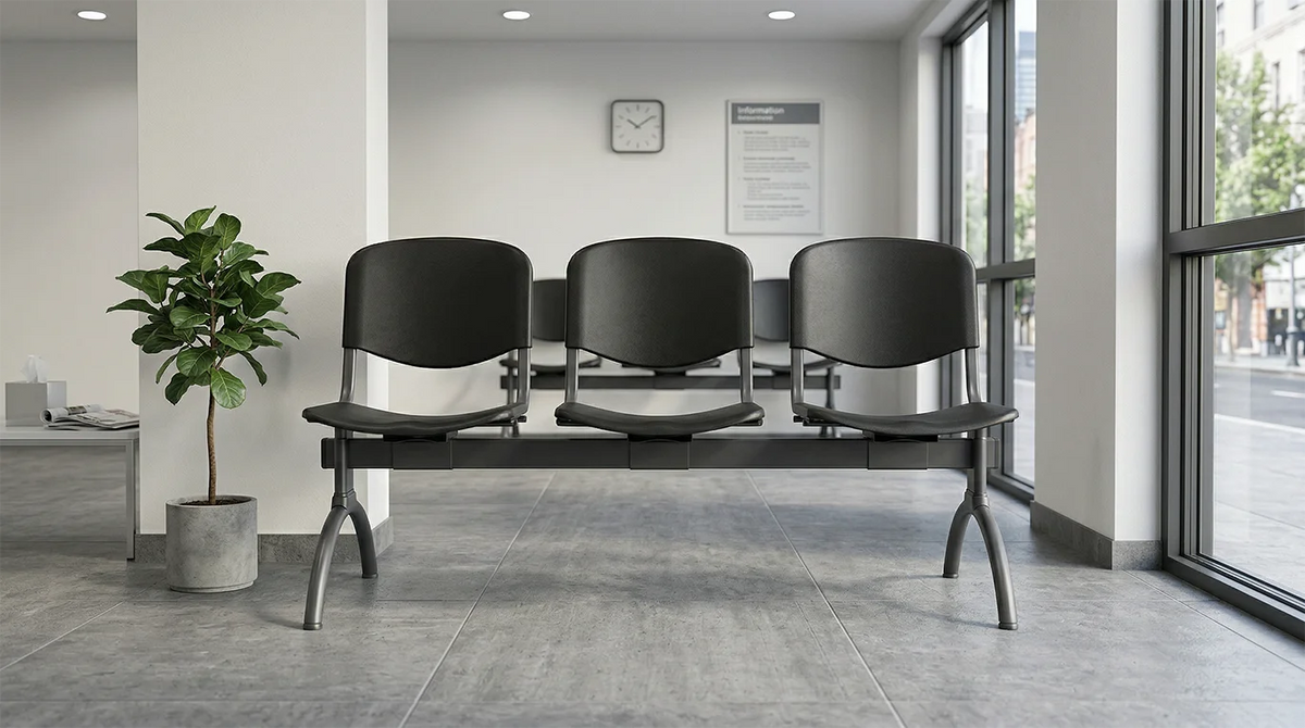 BANQUETA ISO LUNA 3 PP NEGRO NEGRO