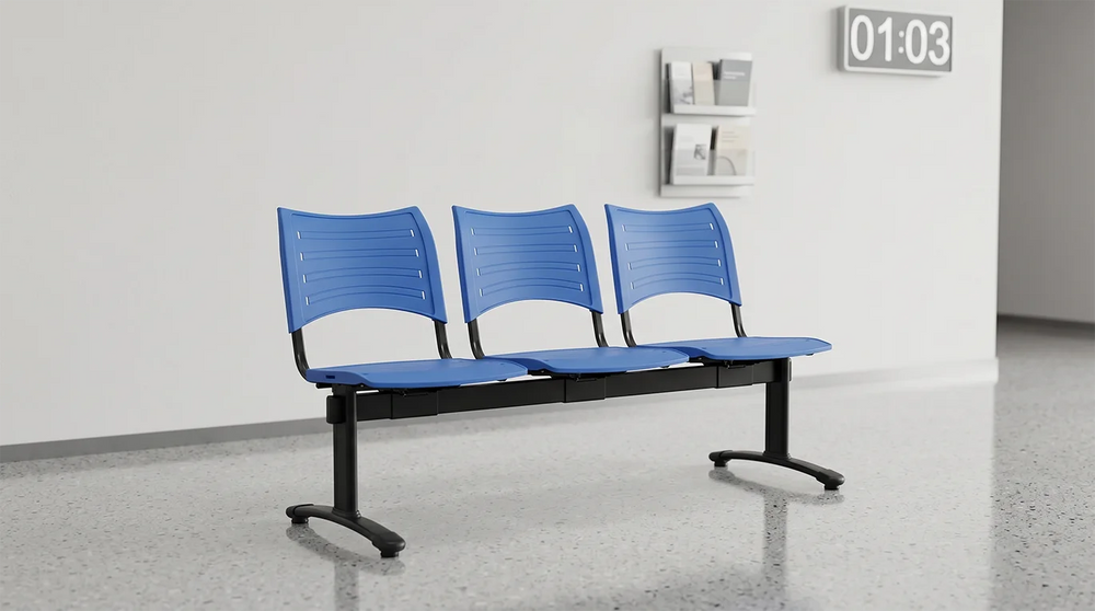 Banqueta ISO Smart Split 3 PP Negro Azul