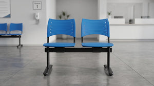 Banqueta ISO Smart split 2 PP Negro Azul