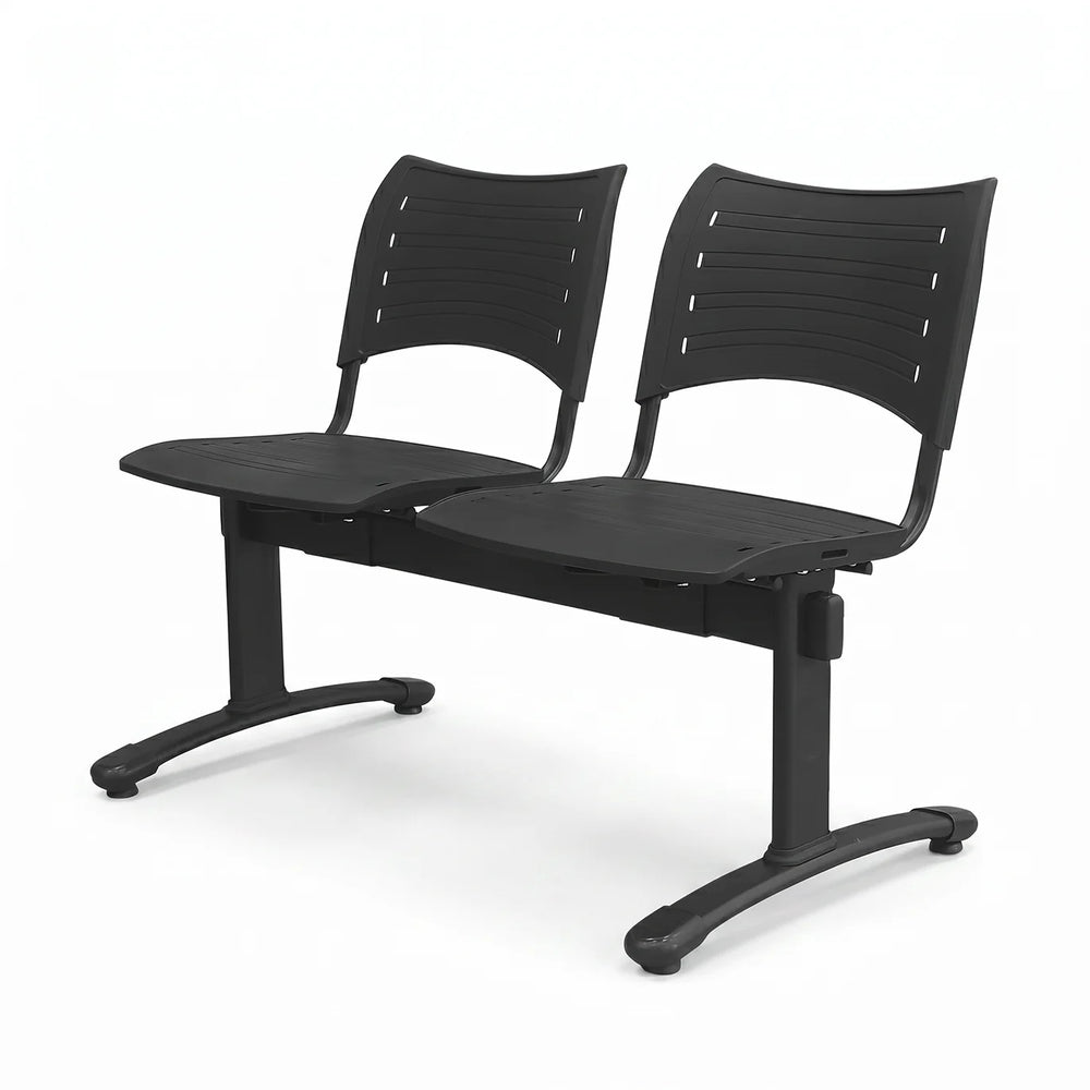 Banqueta ISO Smart split 2 PP Negro / Negro