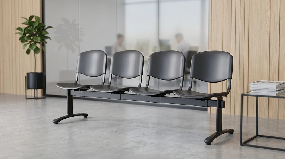 Banqueta ISO Split 4 PP Negro Negro