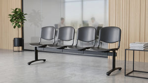 Banqueta ISO Split 4 PP Negro Negro