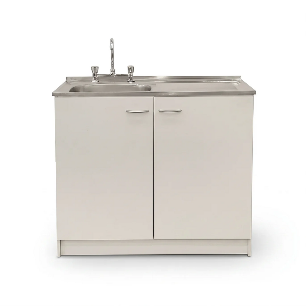 Kit Lavaplatos 100cm Blanco lado derecho