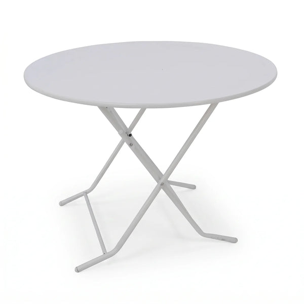 Mesa plegable redonda 1Mt. Blanca