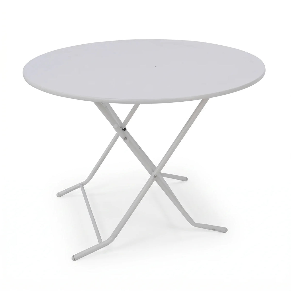 Mesa plegable redonda 1Mt. Blanca