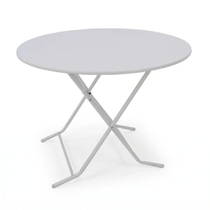 Mesa plegable redonda 1Mt. Blanca