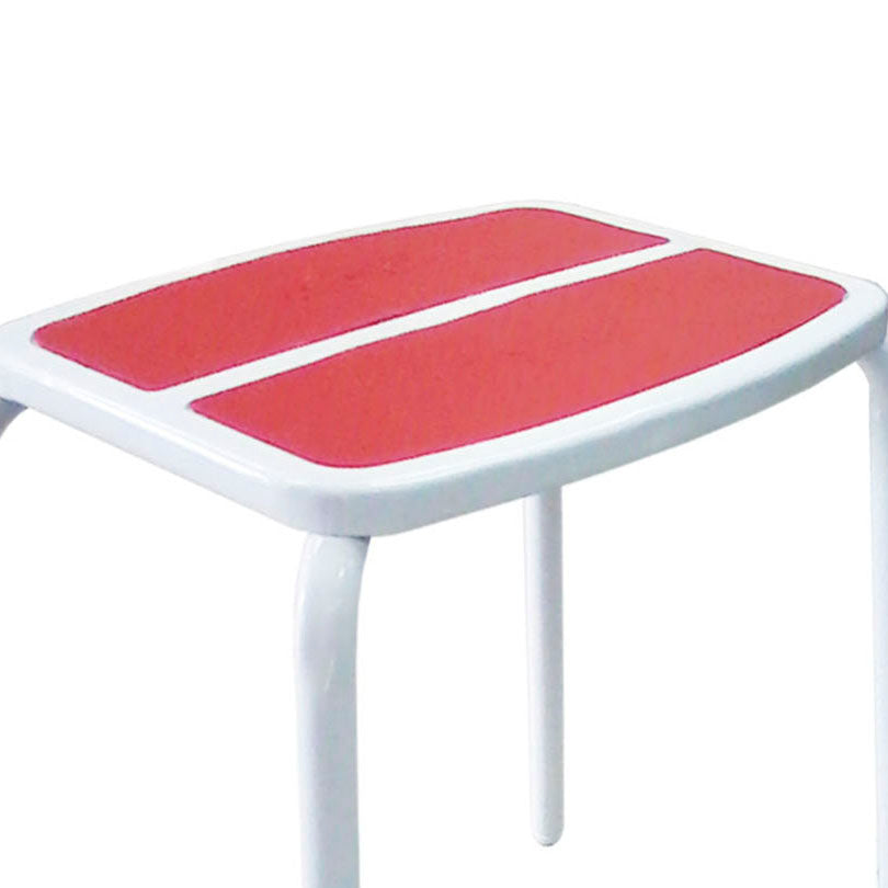 Piso Titán Blanco-Rojo Cómodo y resistente