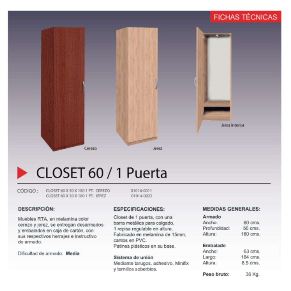 Closet 60 Jerez funcionalidad y estilo