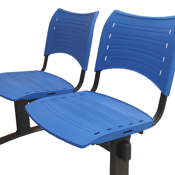 Banqueta ISO Smart split 2 PP Negro Azul