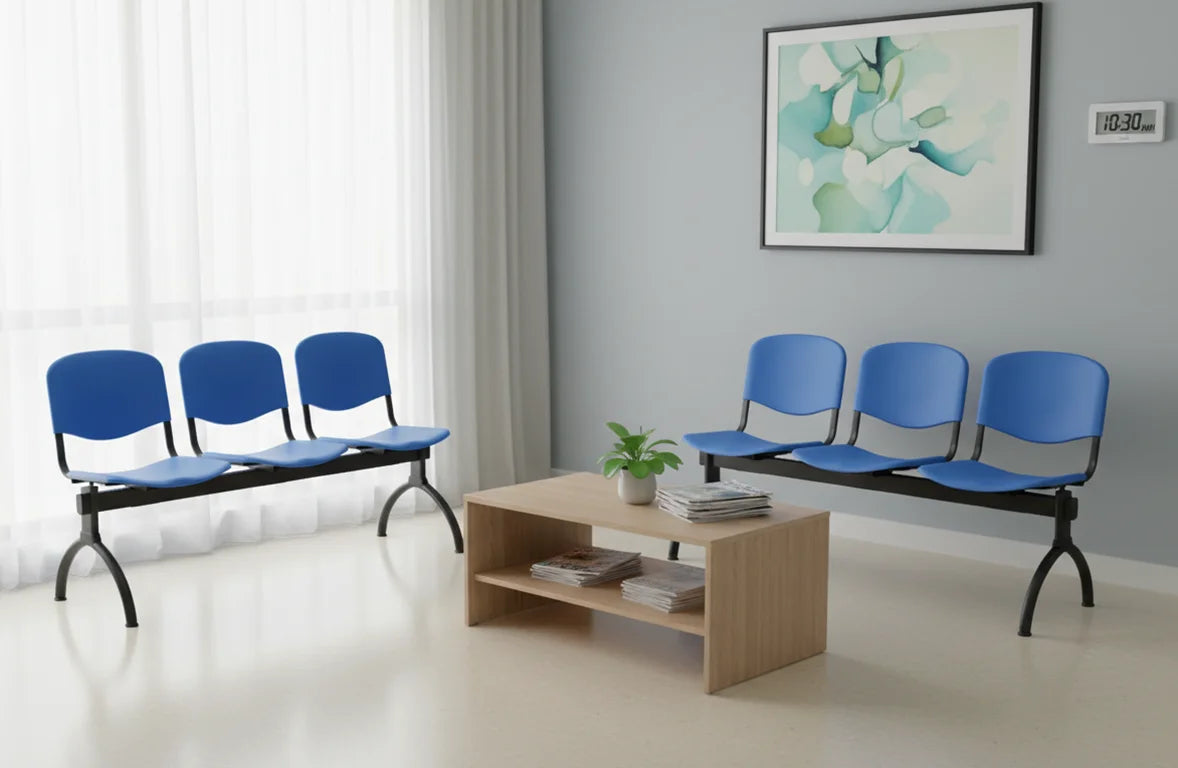 Banqueta ISO Luna 3 puestos Azul