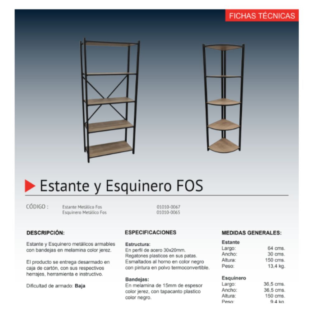 Esquinero Fos Jerez estilo y funcionalidad