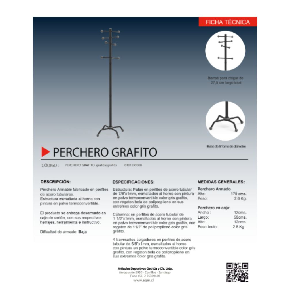 Perchero Plata diseño elegante