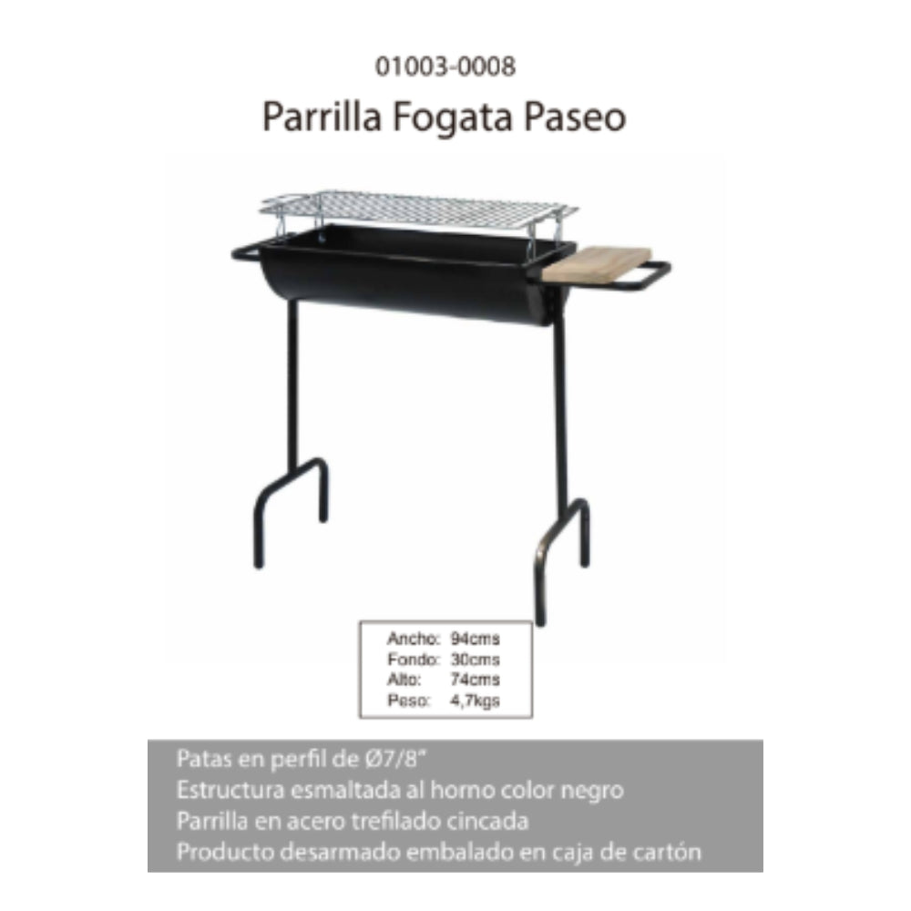 Parrilla Fogata Paseo estable y segura