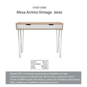 Mesa Arrimo Vintage Jerez elegante y funcional