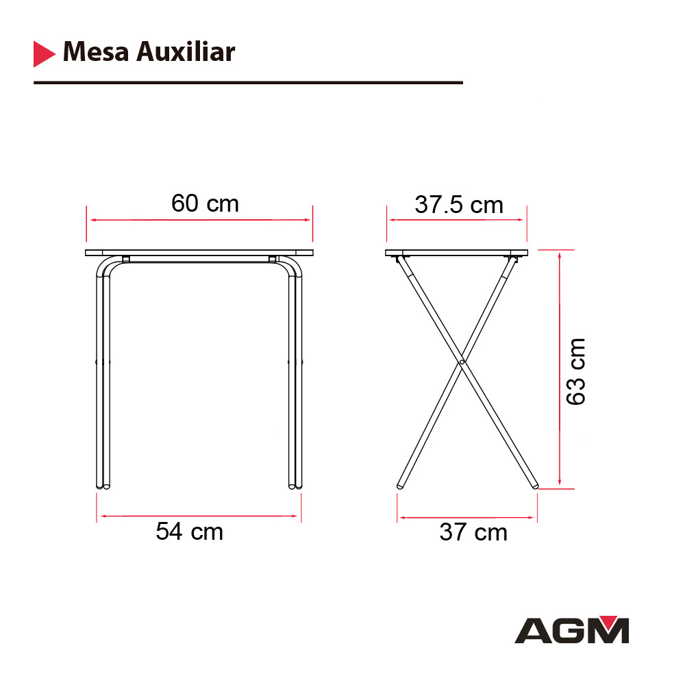 Mesa Auxiliar Jerez diseño plegable