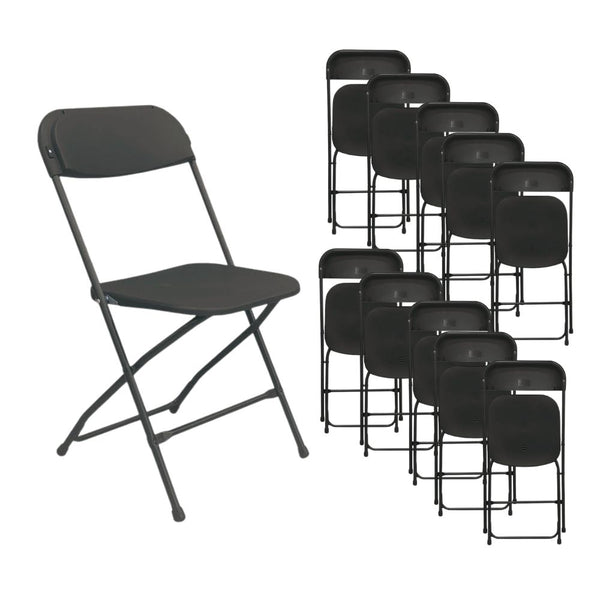 Silla Plegable Event PP Negro Pack 10 Unidades