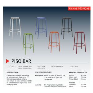 Piso Bar Rojo