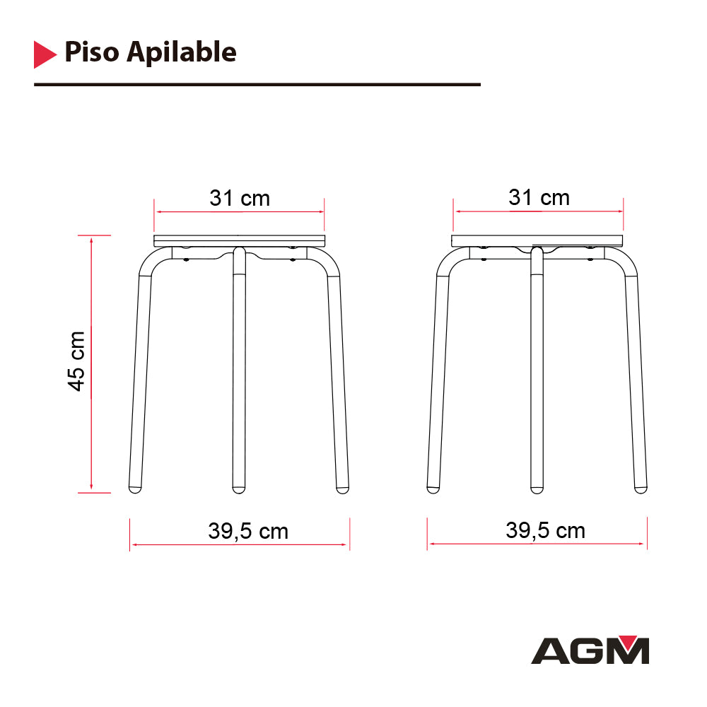 Piso apilable Blanco