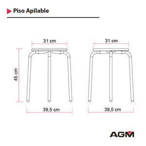 Piso apilable Blanco